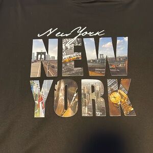 New York City Pattern Versatile T-Shirt, Round Neck Short Sleeves